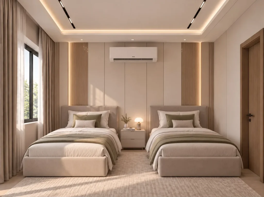 Twin bedroom design