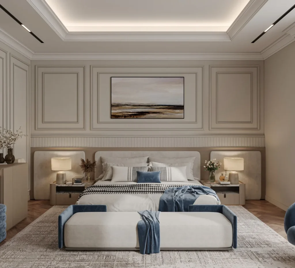 Bedroom feature wall