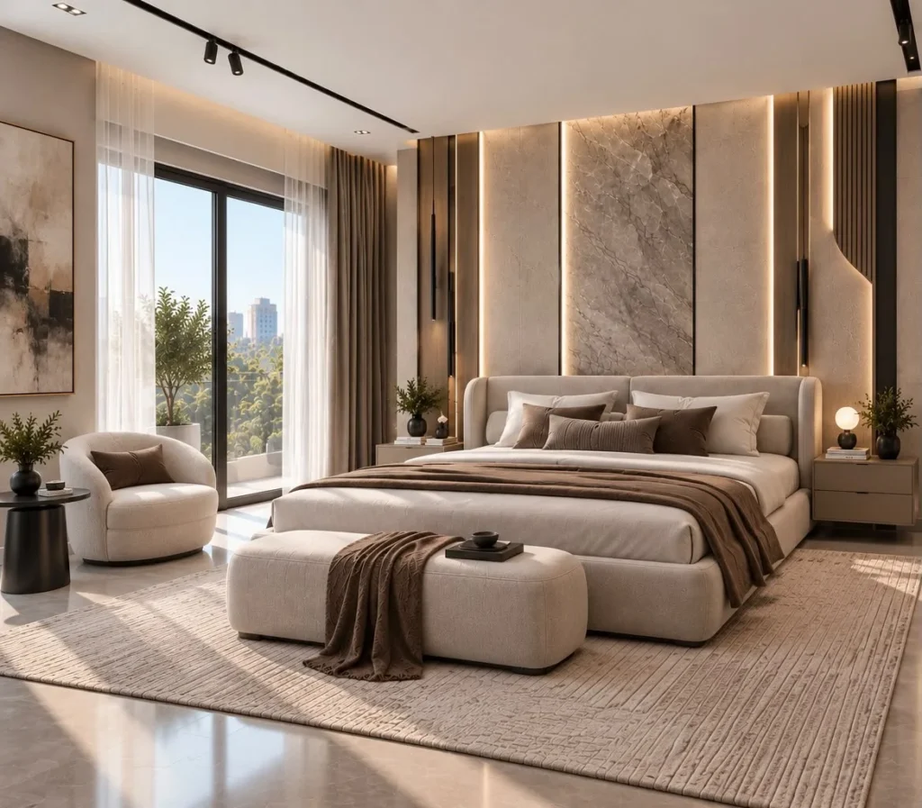 Bedroom with refined details